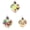 ABC-3Pcs, variant on 3Pcs Heart Shaped Christmas Snow Globe String Lights with Berry & Pine Needles, Clear Bulb Indoor Fairy Lights Battery Operated for Bedroom, Wedding, Table, Garden Party, Home Decor 3.2 Inch