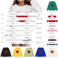 thumbnail image 3 of Ruyang Girls Long Sleeve Crew Neck Pullover Sweater Valentines Shirt Long Sleeve Love Heart Tops Graphic Clothes Festival Jacket, 3 of 4