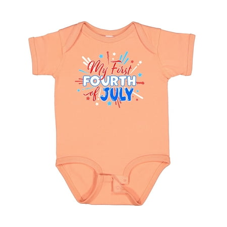 

Inktastic My First Fourth of July- Red White and Blue Fireworks Gift Baby Boy or Baby Girl Bodysuit