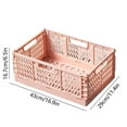 thumbnail image 3 of Luoshdecor Plastic Collapsible Storage Crates,Mesh Basket wtih Handle for Book,Clothing, 3 of 6