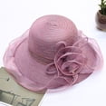 thumbnail image 4 of CoCopeaunt Spring And Summer New Super Soft Ougensha Small Basin Cap Temperament Flower Sunscreen Cap Foldable Sun Cap, 4 of 6