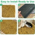 thumbnail image 5 of 4 Pcs Chicken Nesting Pads Artificial Grass Rug Carpet Synthetic Turf Mat 12"x12" Washable Chicken Coop Bedding Laying Garden Lawn Indoor/Outdoor Bedding for Chicken Hen Small Pets(Brown), 5 of 8