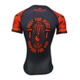 thumbnail image 1 of Gruff Combat BJJ Rash Guards Grappling MMA Jiu Jitsu No Gi UFC Shirt Fight Wear, Short Sleeves, 1 of 4