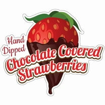 Chocolate Covered Strawberries 16" Decal Concession Stand Food Truck Sticker