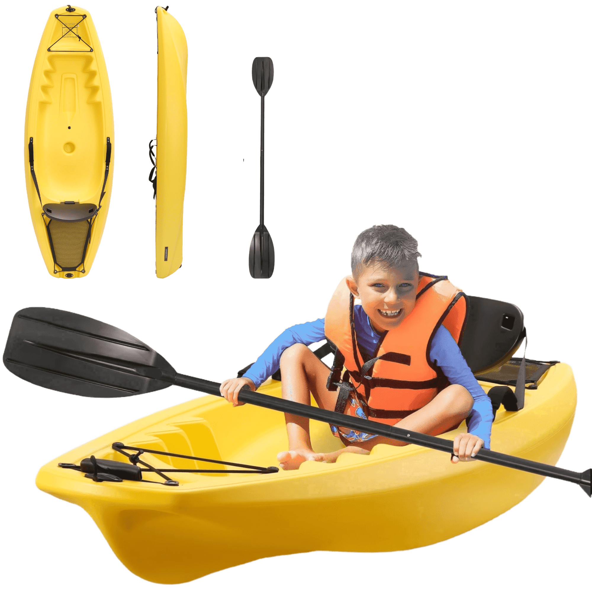 Lockport Modular Sit-On-Top Fishing Kayak, 9 ft. 4 in., Azure