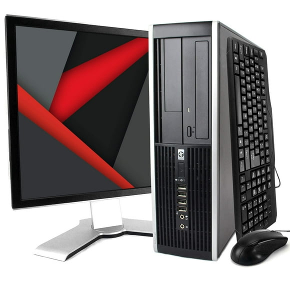 "HP ProDesk 6300 Desktop Computer PC, Intel Quad-Core i5, 120GB SSD, 8GB DDR3 RAM, Windows 10 Home, DVD, WIFI, 22in Monitor, USB Keyboard and Mouse (Refurbished)"