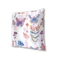 thumbnail image 3 of Butterflies Florals Mushrooms Leaves Watercolor Throw Pillow Covers Pillowcases 16 x 16 Inch Home Decor 2 Packs for Bedroom Sofa, 3 of 6