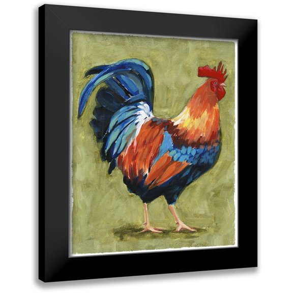 Borges, Victoria 12x14 Black Modern Framed Museum Art Print Titled - Chicken Scratch I