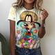 thumbnail image 4 of Nueva ropa de verano para niños y mujeres, camiseta de manga corta para niñas, camiseta de tendencia de moda de dibujos animados con estampado de altos vuelos de Disney, 4 of 4