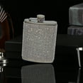 thumbnail image 2 of ENJOYW 180ml Strass Clouté Fiole de Vin Anti-Goutte Réutilisable en Acier Inoxydable 304 Étanche pour la Maison, 2 of 7