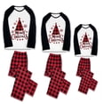 thumbnail image 2 of LuLiaMenton Christmas Pajamas, Xmas Print, Red Plaid Matching Sleepwear, Plus Sizes, 5-6Y-Kid, 2 of 6