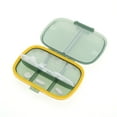 thumbnail image 2 of Unique Bargains 8 Grids Double Layers Pill Box for Travel Green, 2 of 6