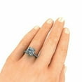 thumbnail image 5 of 2.20 Cts Cushion Cut Moissanite Ring / Engagement Ring / Promise Ring / Unique Wedding Ring /18K White Gold Plated Ring / Anniversary Ring for Her, 5 of 6