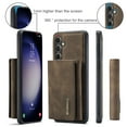 thumbnail image 4 of 2 in 1 Wallet Case for Samsung Galaxy S25, Retro PU Leather Cell Phone Back Cover Magnetic Detachable with Wallet Credit Card Cash Holder Kickstand for Samsung Galaxy S25, Coffee, 4 of 10