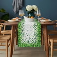 thumbnail image 2 of St. Patrick's Day Table Runner - 36 Inch Long, Kitchen Dining Table Runner Dresser Scarves, Spring Lucky Shamrocks Rustic Leaves Farmhouse Decor for Coffee Tables Wedding Party Banquet, 2 of 8
