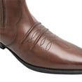thumbnail image 3 of Woodland Mens Distressed Leather Gusset Western Ankle Boots, 3 of 4
