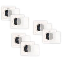 Blue Octave LS42 In Wall or In Ceiling Speakers Home Theater 2-Way Square 3 Pair Pack