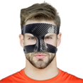 thumbnail image 4 of Mascarilla deportiva para fitness, atletismo, fútbol, protector nasal, protector facial para niños, adolescentes, mujeres, hombres, lucha libre, 4 of 5