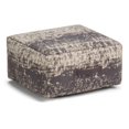 thumbnail image 1 of Simpli Home Pouf Carré à Motif Laboureur en Taupe et Gris, 1 of 6