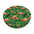 thumbnail image 2 of Lsque Flamingo Round Bar chair cushion covers Velvet Fabric Premium Comfort Protects from Scratches and Stains for 14-17 Inch Chair- 13 inch, 2 of 7