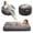 Gray, variant on YOSHOOT Bean Bag Chair Bed for Kids, Convertible Bean Bag Folds from Lazy Chair to Floor Mattress Bed, Machine Washable Corded Fabric, Stuffed Floor Sofa Couch for Boys and Girls, Pink