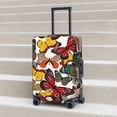 thumbnail image 4 of Salouo Retro Floral Butterfly Pattern Travel Dust-proof Suitcase Cover, Softside Suitcase Protector Luggage Cover Protector for 18-32inch ,Not Included Suitcase, 4 of 8