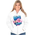 thumbnail image 4 of Airbrushed Dubble Bubble Big Poppa Unisex Plus Size Zip Hoodie Brisco Brands 5X, 4 of 5