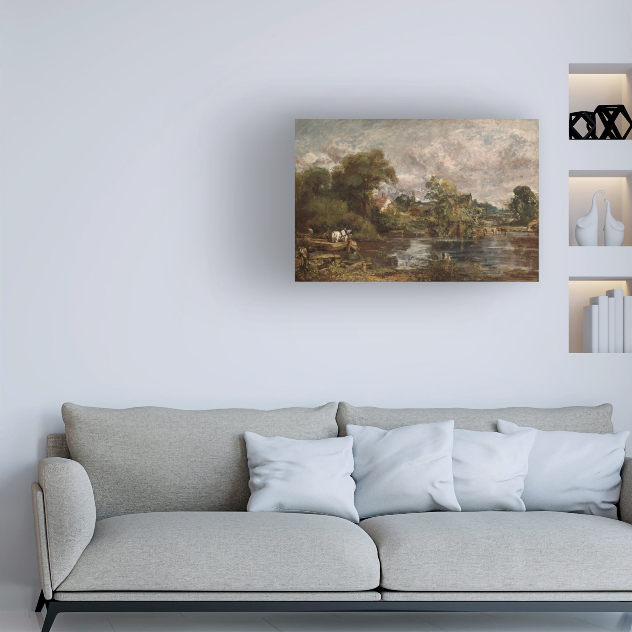 John Constable 'The White Horse, 1818-19' Canvas Art - 32 x 22 Inches