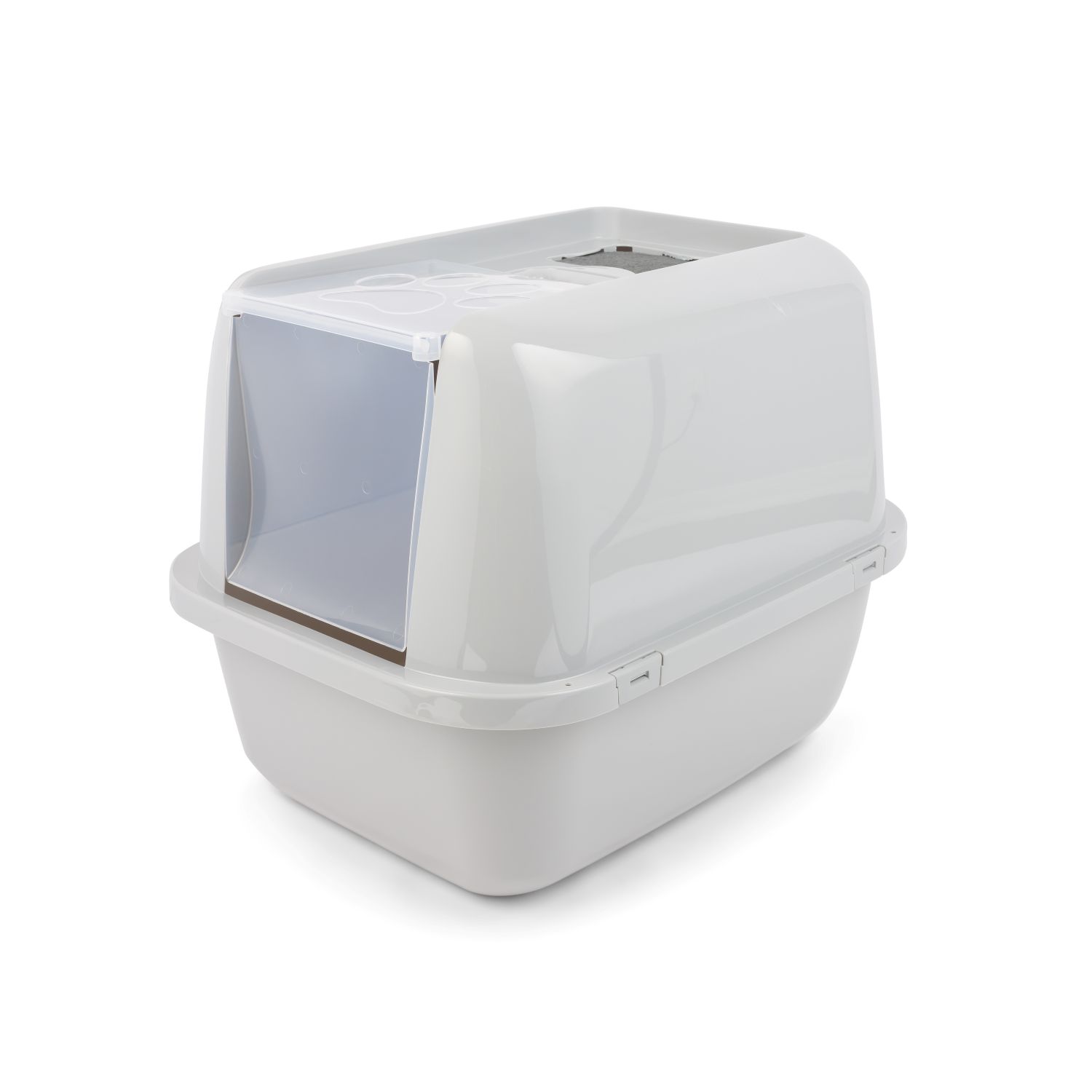 Vibrant Life Giant Hooded Enclosed Cat Litter Box, Beige photo 3