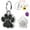 Black, variant on Pet Artist PAW Pet Dog Tags Glitter Personalized Cat Puppy ID Tag Collar Tags Engraved with Bell