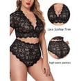 thumbnail image 2 of XmhyTop Conjunto de Lencería Mujer Sexy Encaje, Talla Grande L Negro, Lencería Erótica para Mujer para Momentos Especiales, 2 of 4
