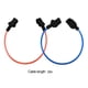 thumbnail image 4 of Greeniant Línea de arnés de windsurf de 2 piezas, accesorios universales para vela, cuerda fija de seguridad, accesorio para deportes acuáticos, Deportes acuáticos Azul Greeniant OD027257-02, 4 of 6