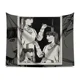 thumbnail image 3 of Tapiz japonés en blanco y negro para colgar en la pared, tapiz para dormitorio, tapiz para mesita de noche, decoración de habitación, manta, alfombra de pared, mandala gótico hippie, 3 of 5