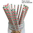 thumbnail image 1 of Pajitas de papel con forma de copo de nieve para decoración del hogar, Pajita de 25/50 piezas para decoración de mesa de Navidad, fiesta de Navidad, 2023, 1 of 4