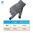 thumbnail image 5 of Deago Winter Knit Gloves Touchscreen Warm Thermal Soft Lining Elastic Cuff Texting Anti-Slip for Women Men (Navy), 5 of 9