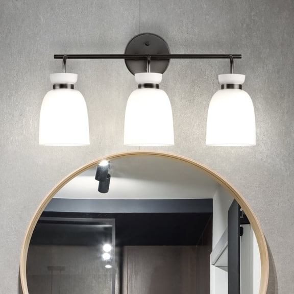 Luxury Minimalist Bath Light, Small Size: 11''H x 6.625''W, with Transitional Style Elements, Matte Black Finish, UHP5008 from the Underwood Collection by Urban Ambiance