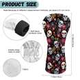 thumbnail image 6 of Yuyamidu Hippie Skull Golf Head Cover for Golf Head Flowers Golf Club Head Cover for Driver/Fairway/Hybird Club Protection, PU Leather, 6 of 7