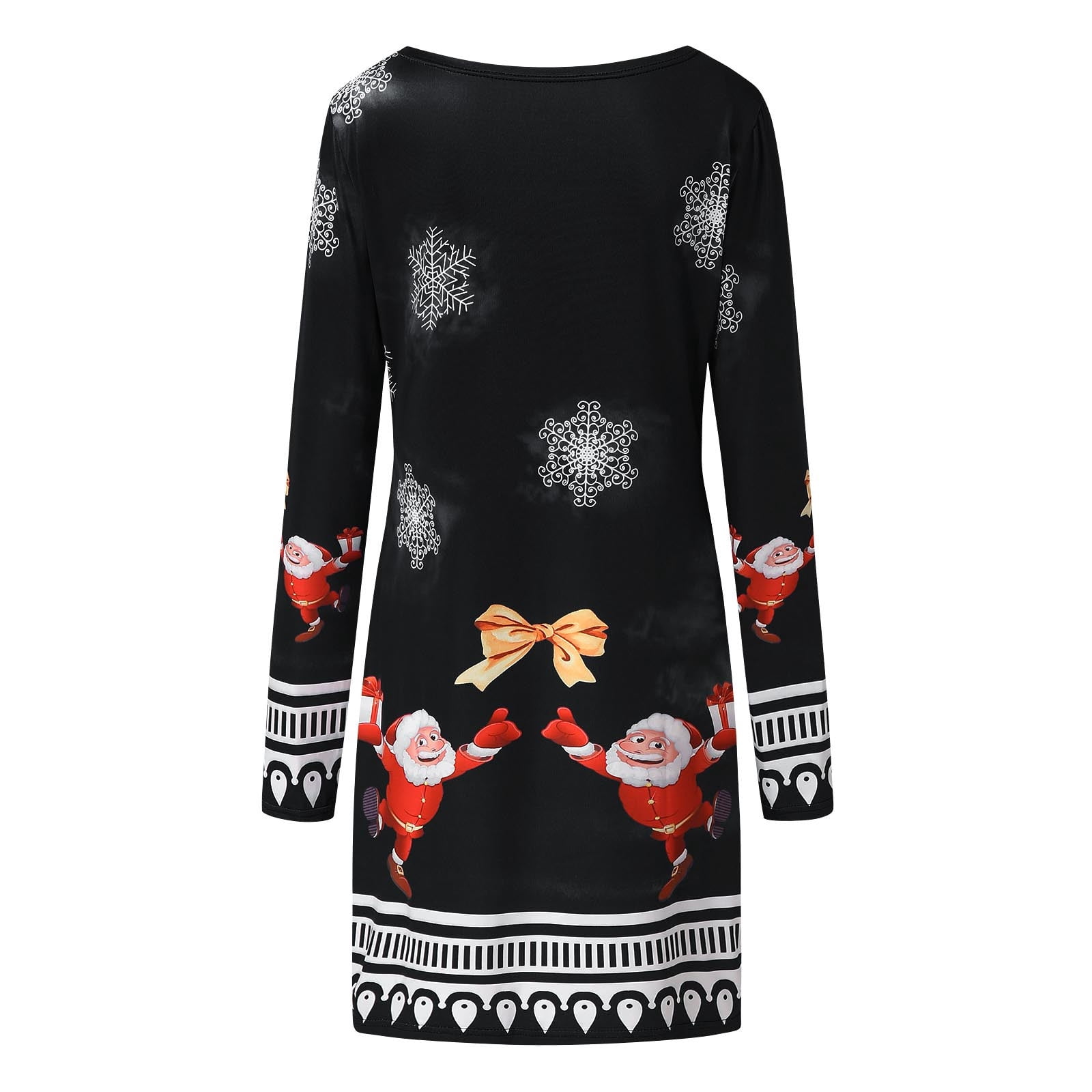 Beppter Womens Christmas Mini Dress Ladies Long Sleeve Xmas Jumper Dresses Tops Summer Dresses for Women Short Petite Maxi Dresses Plus Size Maxi