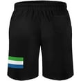 thumbnail image 2 of Men's Sierra Leone Flag Novelty Swimtrunks Beach Shorts Pants with Pockets XL S-3XL, 2 of 7