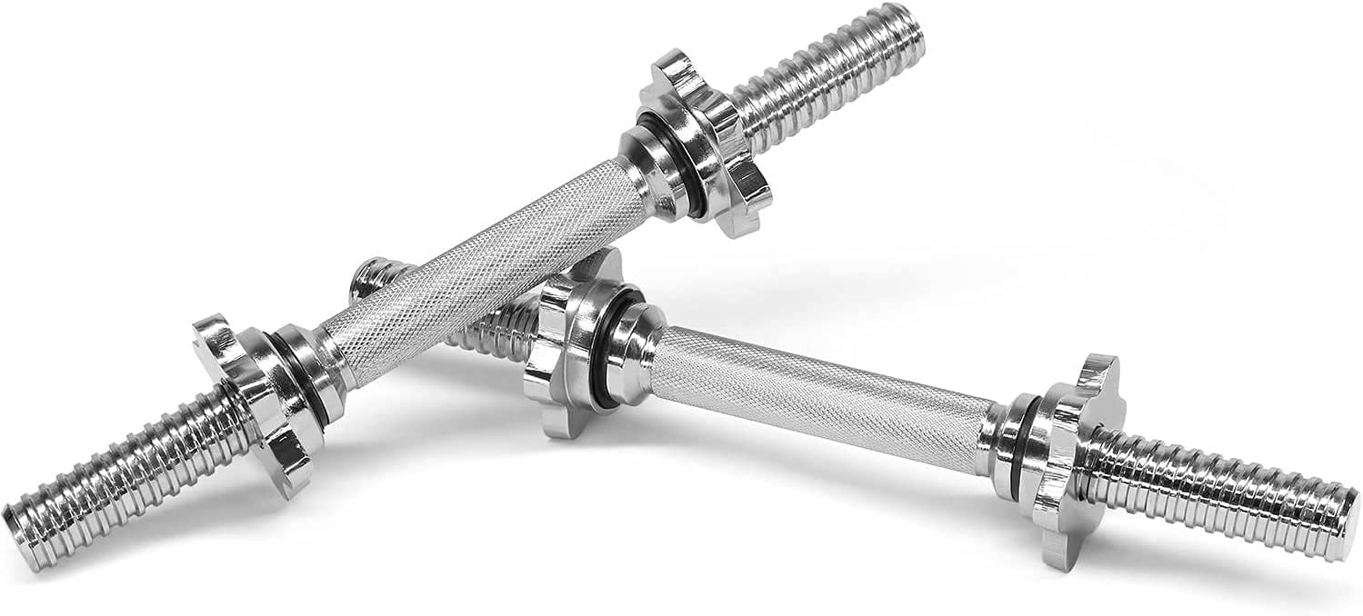 Yes4All 1.15 inch Dumbbell Handles with Lock Collars, Pair