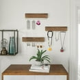 thumbnail image 4 of Set of 3 Wall Mounted Rustic Wood Jewelry Organizer, 4 of 4