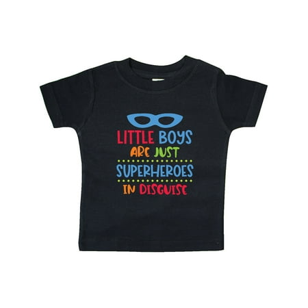 

Inktastic Little Boys are Just Superheroes in Disguise with Mask Gift Baby Boy T-Shirt