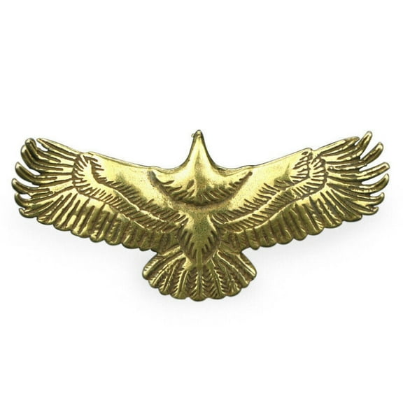 Brass Solid Eagle Figurine Small Statue Home Ornament Figurines Collectibles