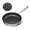 11''Black, variant on naturepan 9.5 Inch 3-Ply Hybrid Ceramic Frying Pan, Diamond-Titanium Nonstick Stainless Steel Pan, Hexagon Surface, Dishwasher Safe & Oven Safe
