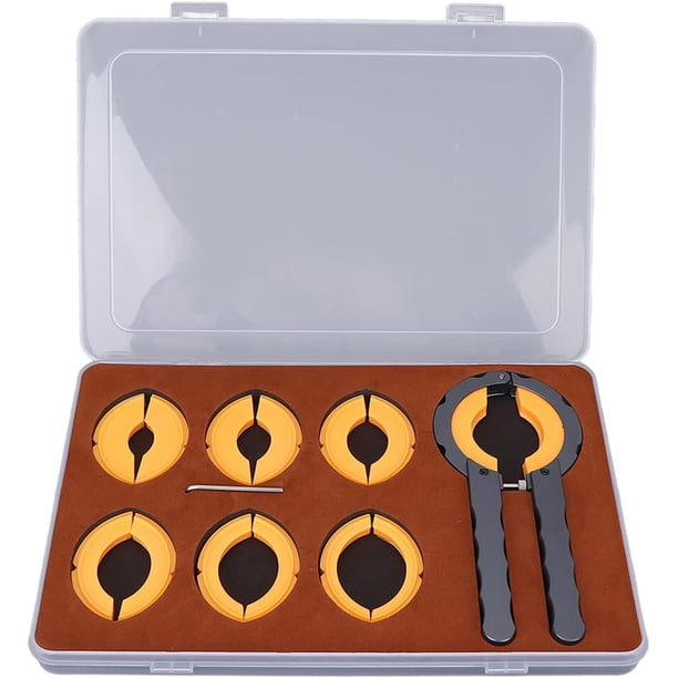 Kit de Abridor de Anillo de Bisel de Reloj - Profesional Aleación Removedor de Bisel de Reloj Kit de Herramientas de Reparación de Relojes con Caja de Almacenamiento de Plástico para Relojeros