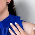 thumbnail image 3 of S - Adjustable Rhodium Plated Monogram Ring, 3 of 6