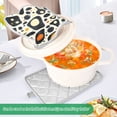thumbnail image 4 of Patterns Of Abstract Leopard Prints Oven Mitts Pot Holders 2 pcs Heat Resistant for Kitchen Baking Grilling, 4 of 7