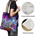 thumbnail image 3 of Yu-Gi-Oh! Bolso de tela con estampado de lienzo para mujer, bolsa de compras reutilizable y estética, con cremallera interior, regalo para mujer, 35 × 40 cm., 3 of 6