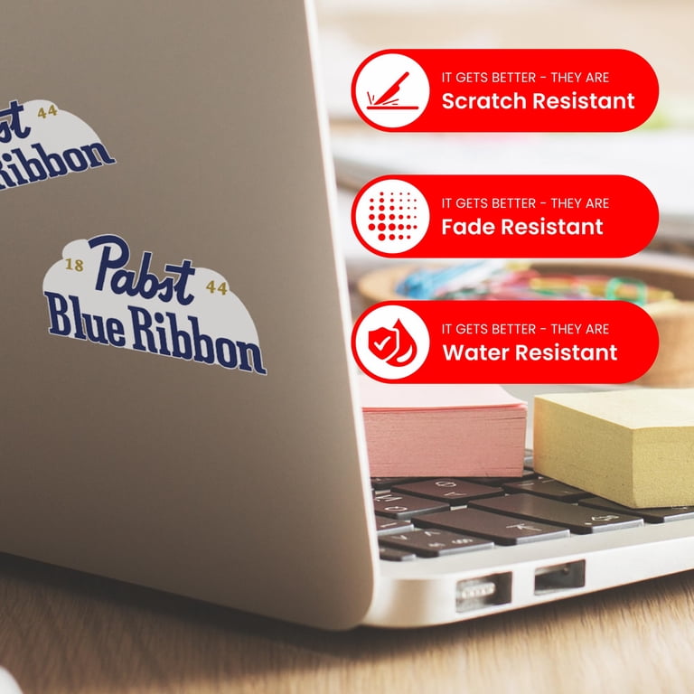 Pabst Blue Ribbon ノベルティグッズセット☆TENDERLOIN Pabst Blue Ribbon Bumper Car Sticker Set - 3 Pack (Small, Medium