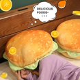 thumbnail image 4 of 1pc Realistic Burger Pillow Cushion-fun Prank Gift Office Chair Pad Creative Novelty Plush Toy Cheeseburger Pillow Large Plush Hamburger Plushie Pil, 4 of 5